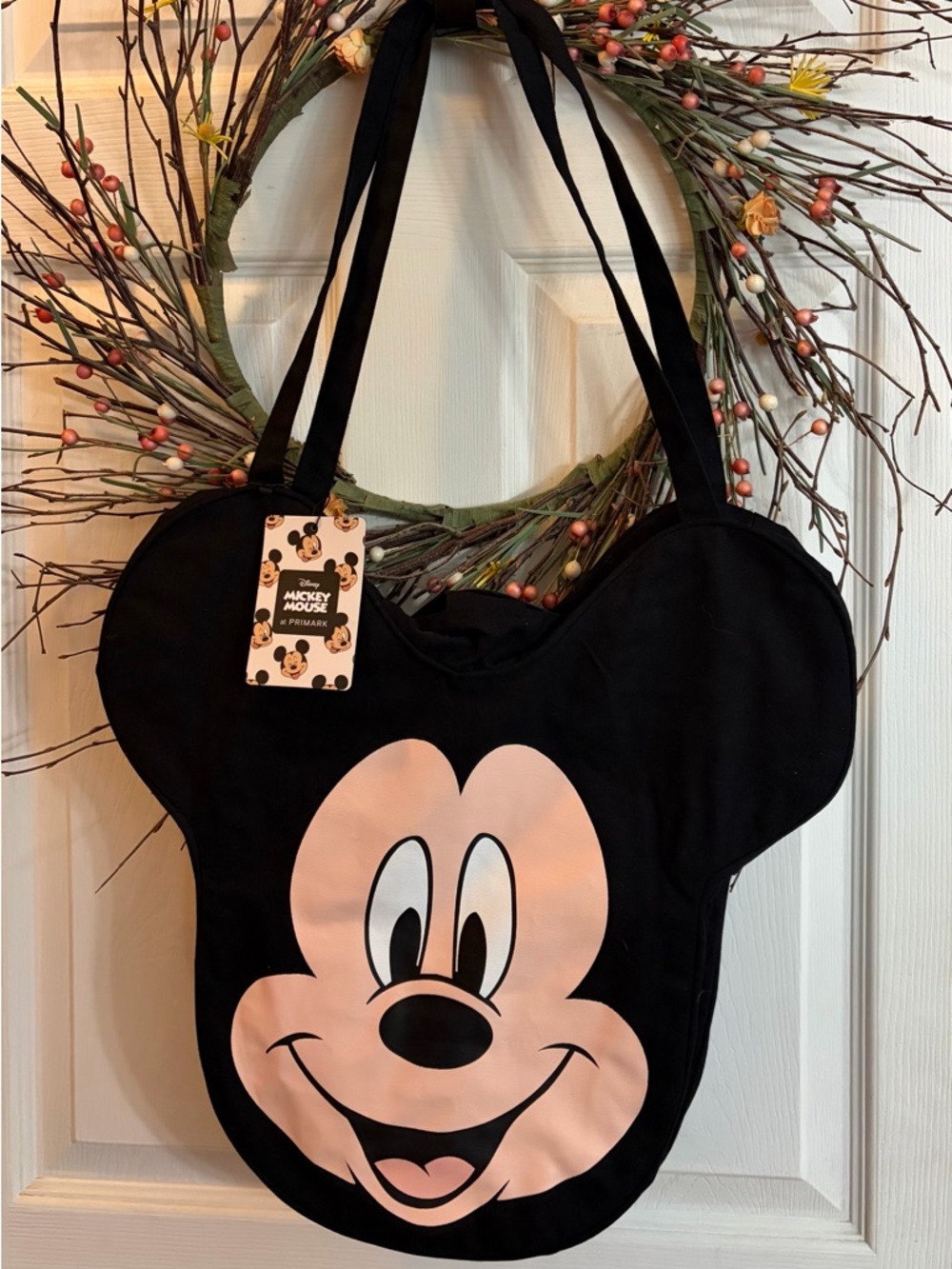 Disney Black Tote with Mickey Face